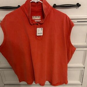 We The Free Bold Red Muscle Tee